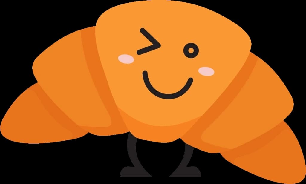 Croissant Verbs mascot