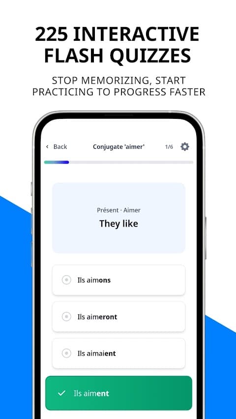 Croissant Verbs app screenshot 2