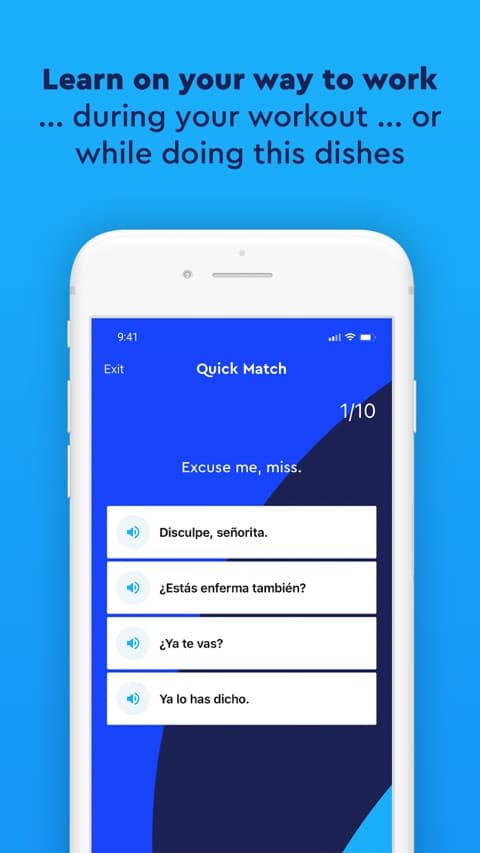 Pimsleur app screenshot 3