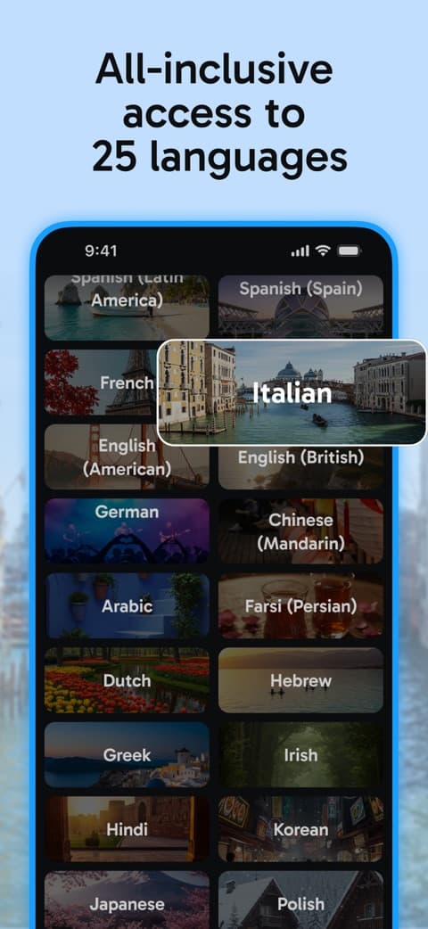 Rosetta Stone app screenshot 1